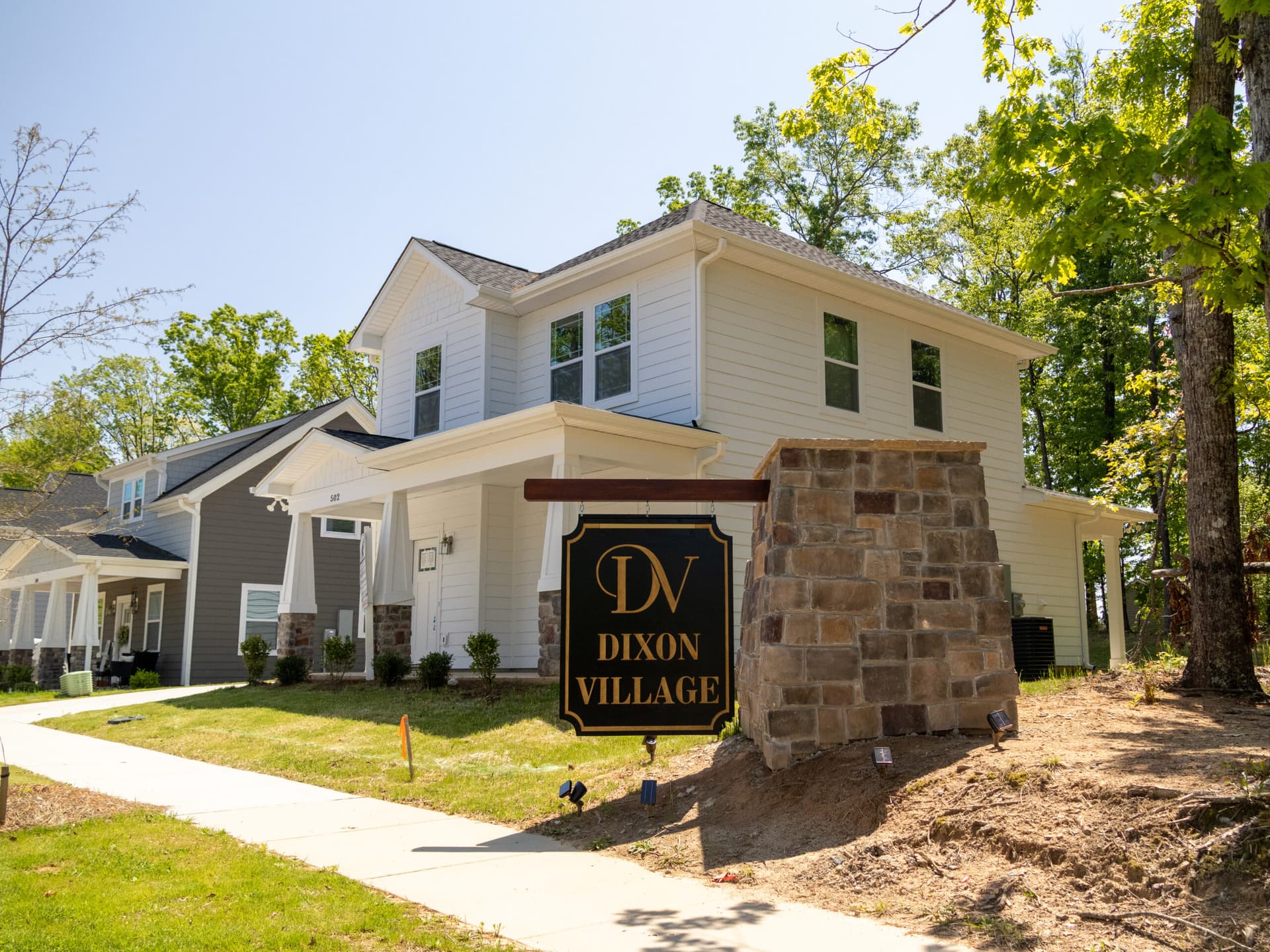 Dixon Village neighborhood sign