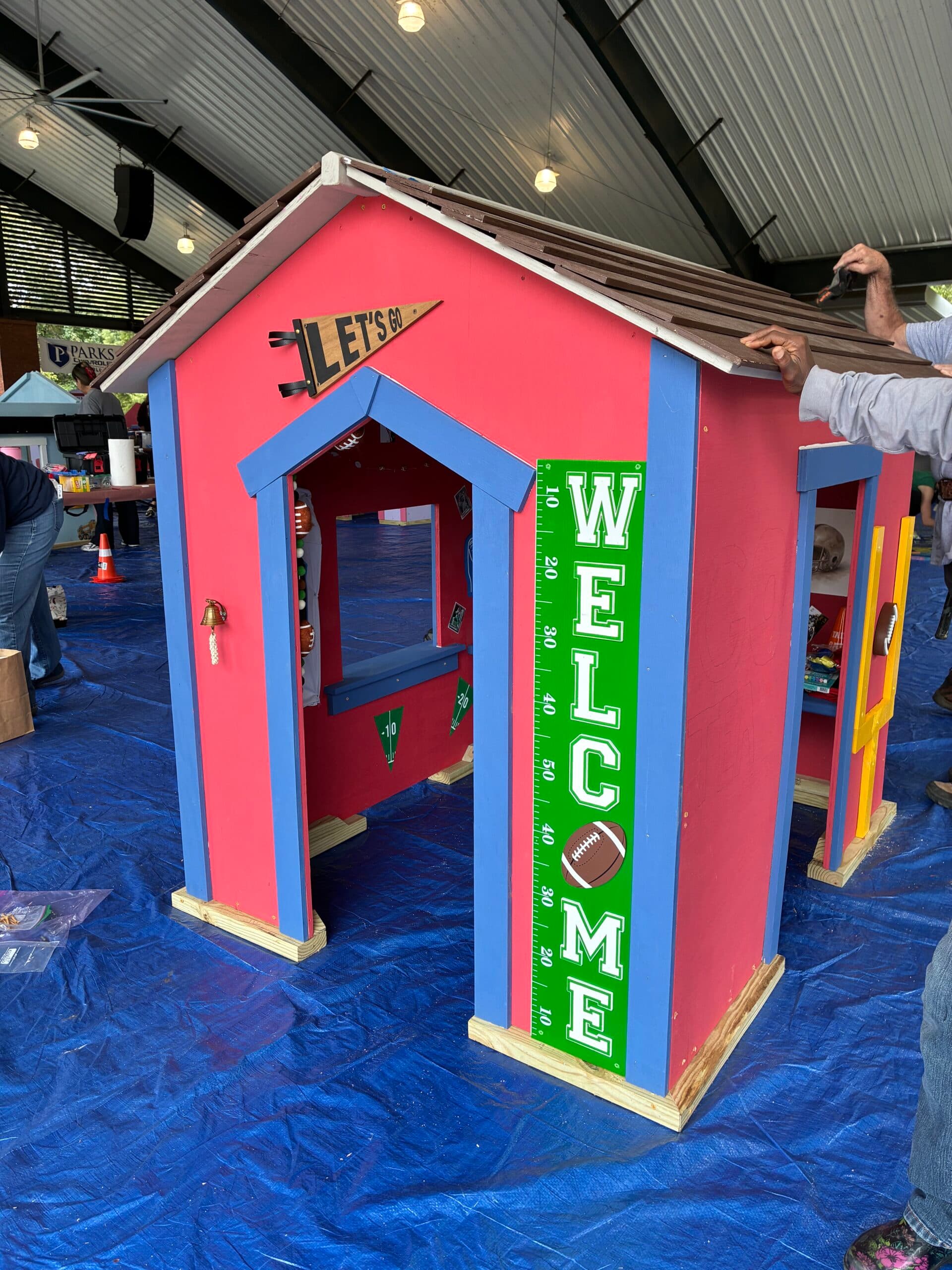 Football themed playhouse