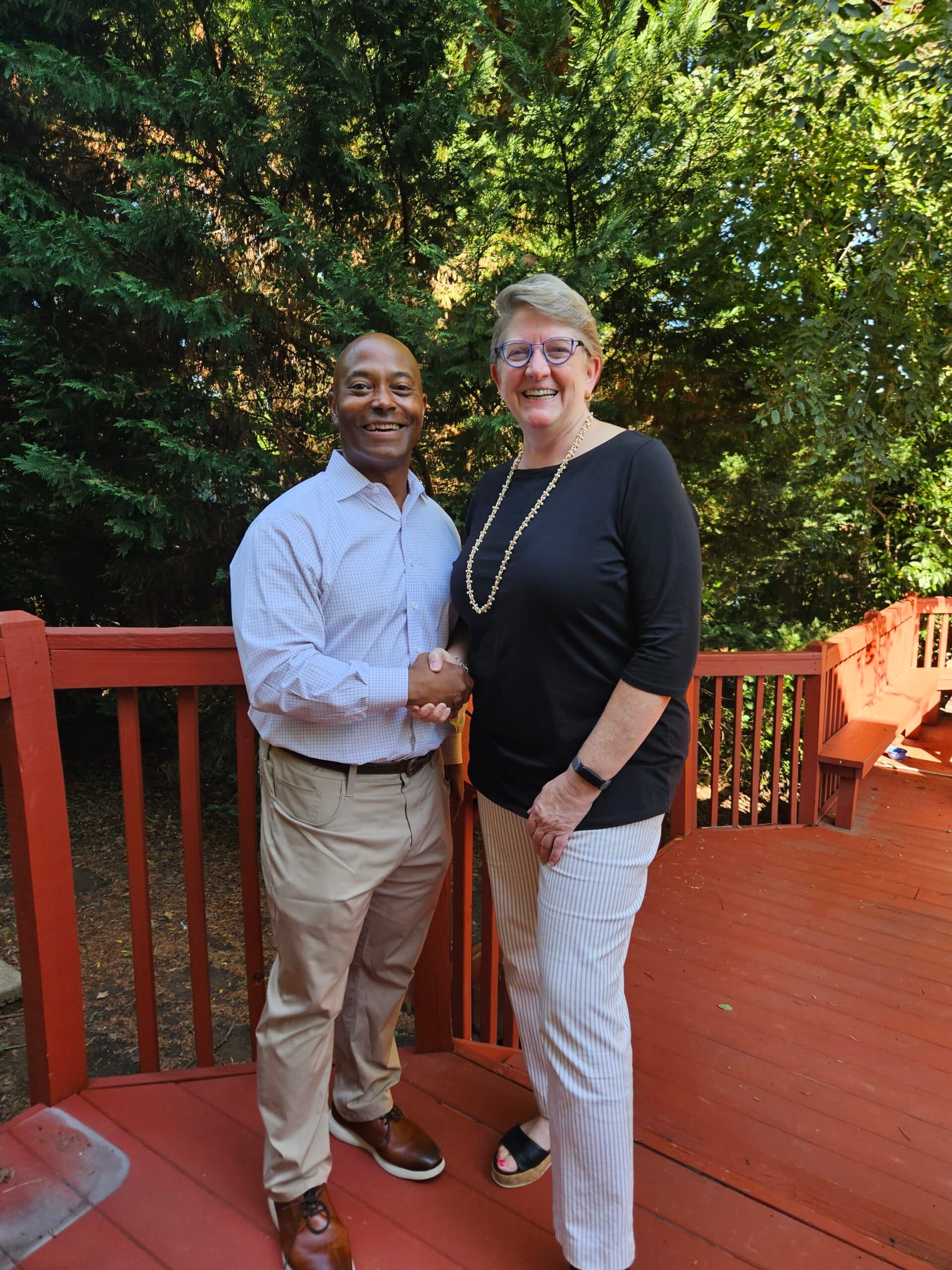 Bryant Owens and Laura Belcher