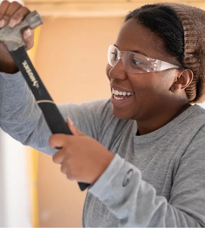 HYP volunteering at a Habitat for Humanity build