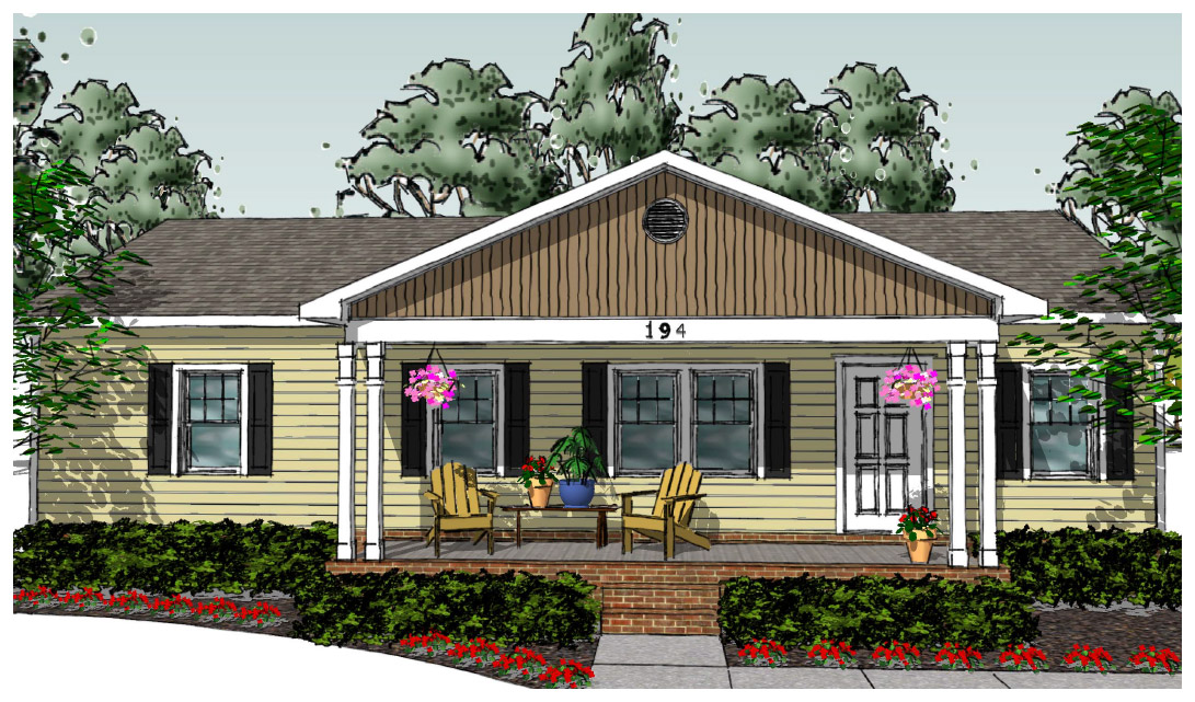 Dupont Habitat house plan in Charlotte, NC