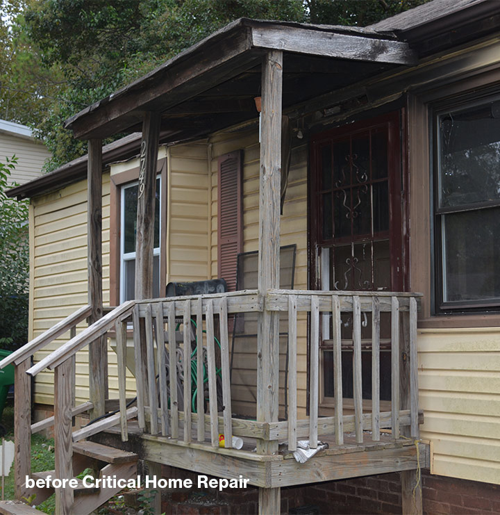 Home before Habitat Charlotte Region's Critical Home Repair